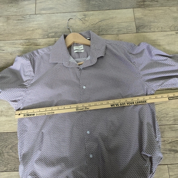 Lucky Brand Men's Large Classic Stretch Patterned Shirt - Picture 8 of 12